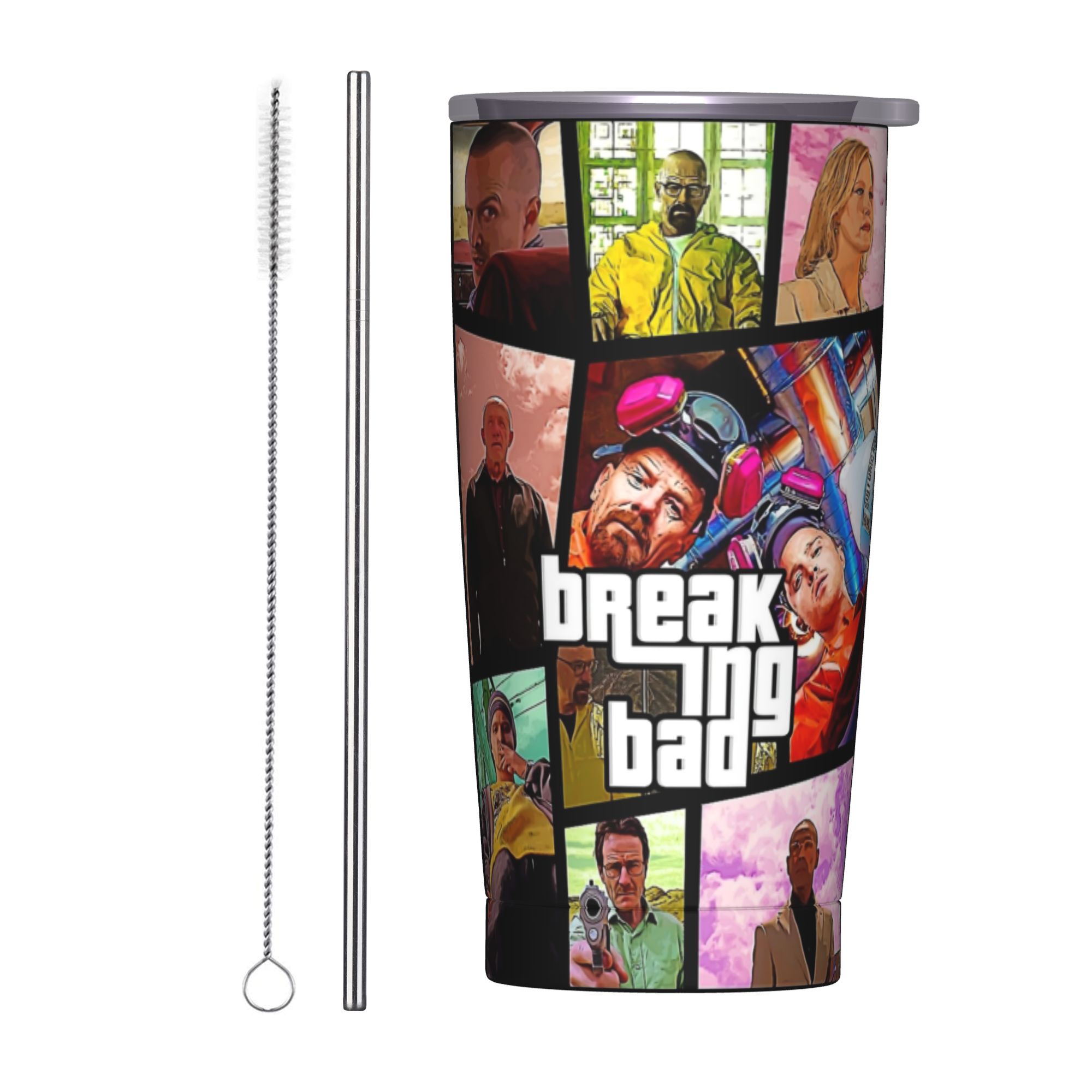 Tumbler 20Oz White - Tumbler Terisolasi Breaking Bad Walter White