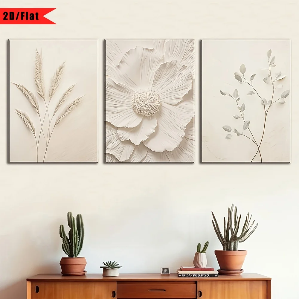 Canvas Wrap Ready - 2D Flat, 3pcs, kanvas terbungkus, 2D/FLAT,