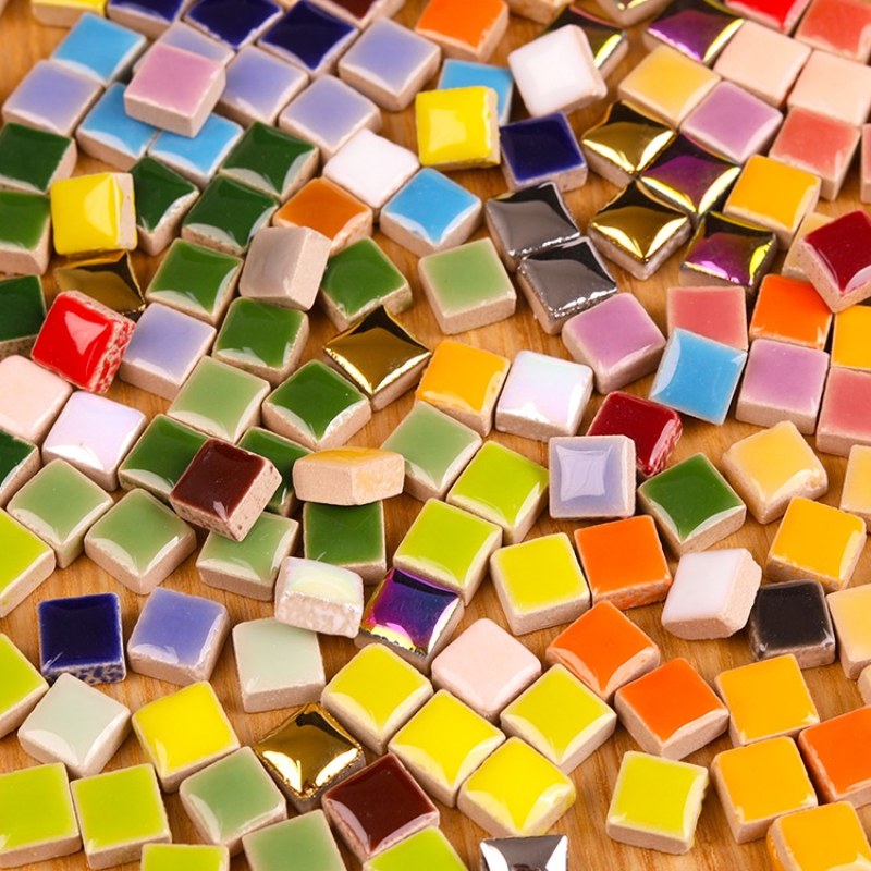 Ceramic Tile Blank - 100g Ubin Mosaik Keramik DIY, Ubin