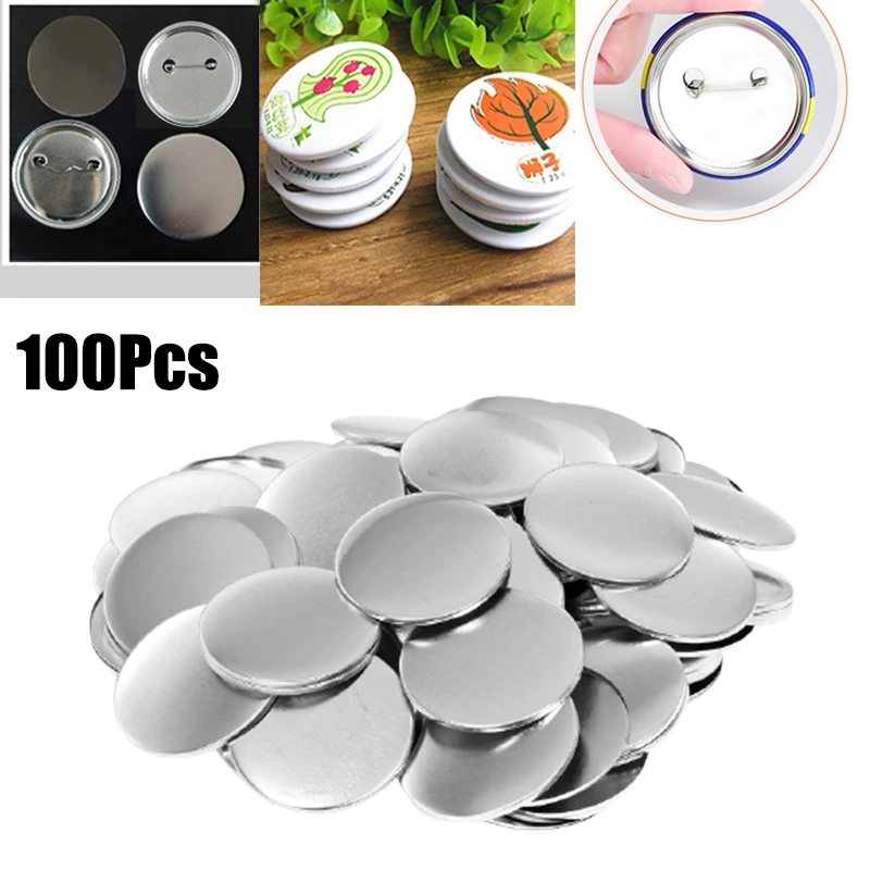 100pcs Bagian Pembuat Pin Badg - Button Badge Blank ulasan dan harga