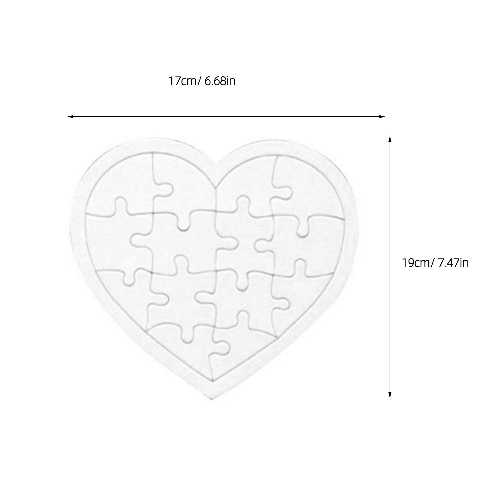 4Pcs Puzzle Jigsaw Kosong Alat - Puzzle Blank White ulasan dan harga