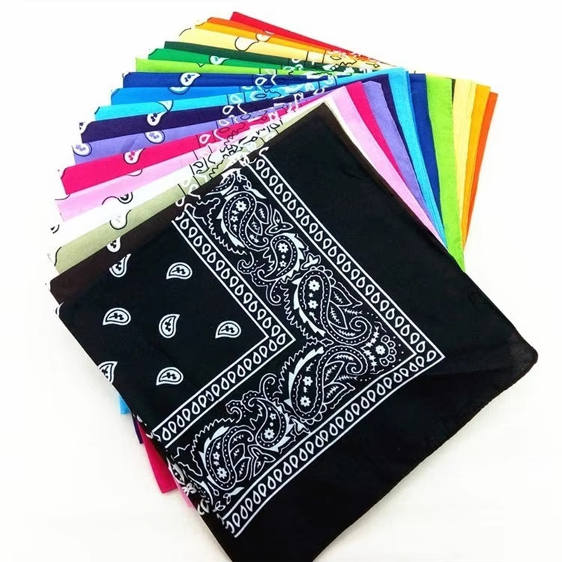 1/2/4/10 Buah Syal Paisley Kob - Bandana Blank White ulasan dan harga