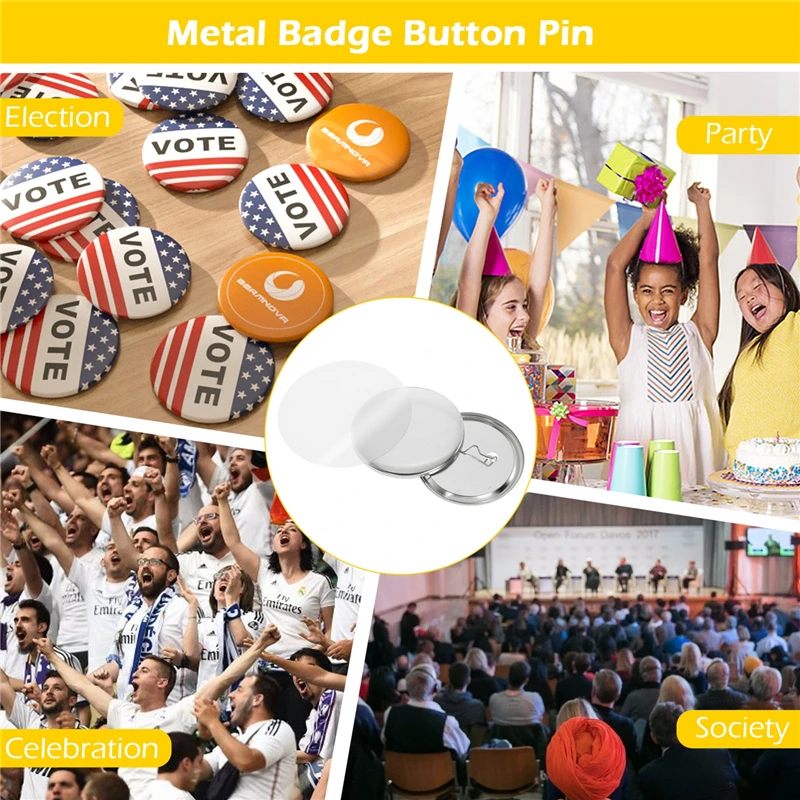 100Set kosong lencana Pin tomb - Button Badge Blank ulasan dan harga