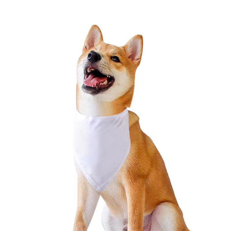 100 Buah Bandana Anjing Polos  - Bandana Blank White ulasan dan harga