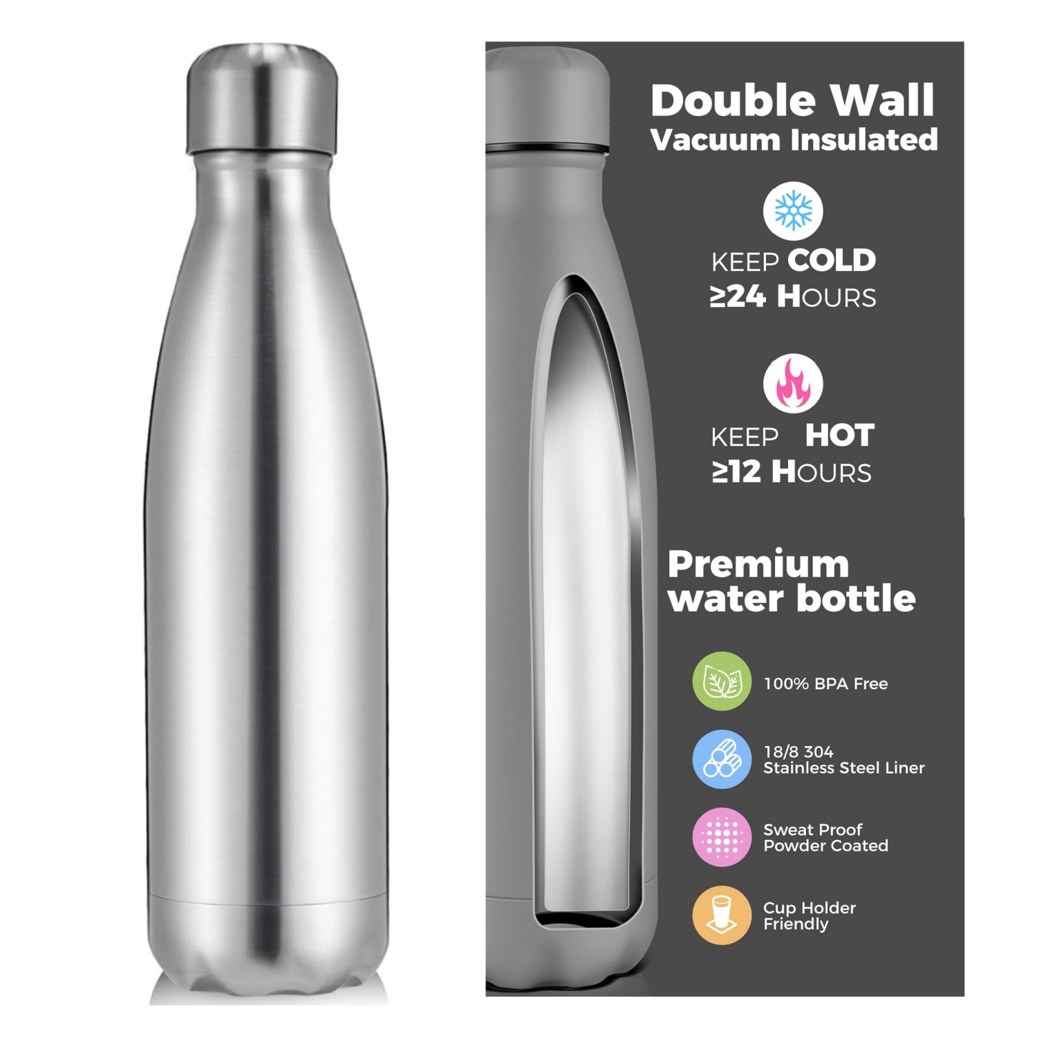 Botol Termos Air Stainless Ste - Water Bottle Blank ulasan dan harga