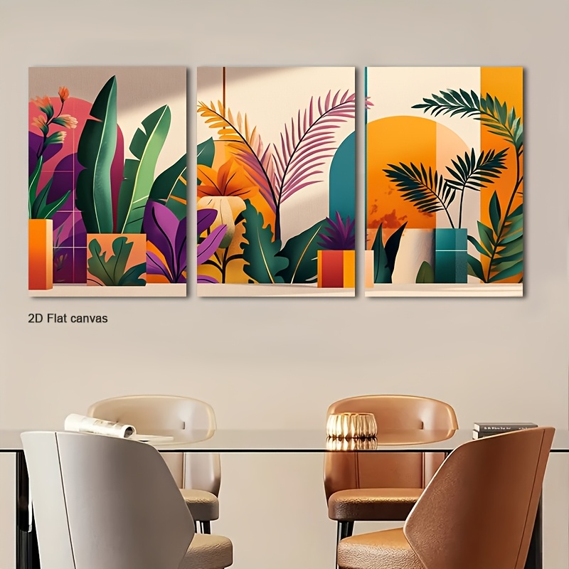 Kanvas Tanpa Bingkai 3pcs Seni - Canvas Wrap Ready ulasan dan harga